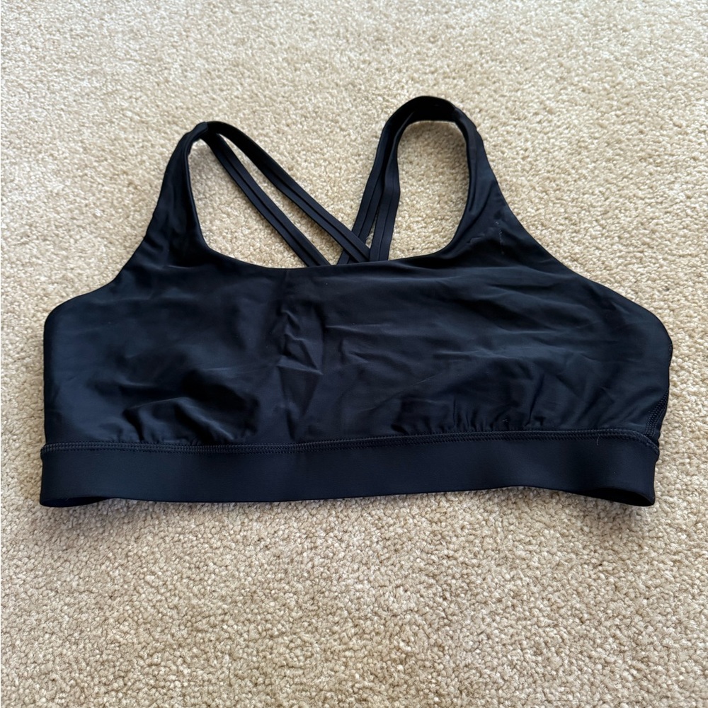 Lululemon Athletica Black Sports Bra size 10
